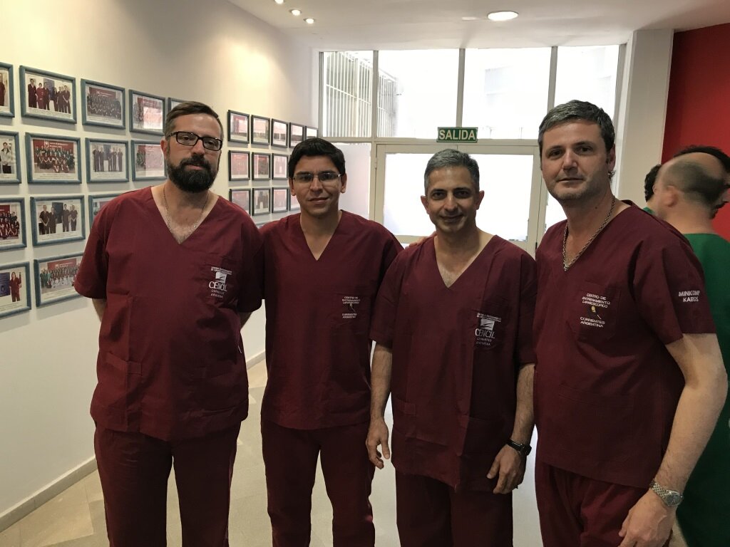 Cirujanos durante una jornada de capacitación